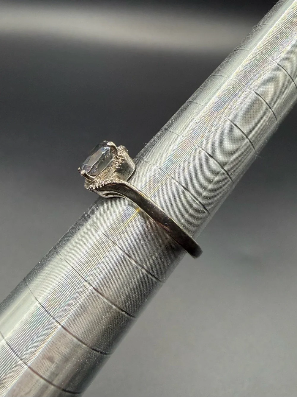 Vintage Sterling Silver 925 Mystic Topaz Ring Size 6.5 Jewelry Wedding Band